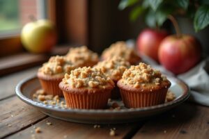 Saftige Apfel-Streusel-Muffins für den Kaffeetisch