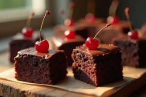 Saftige Brownies mit Kirschen - Der beste Genuss