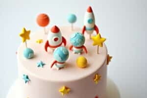 Zuckerfiguren Weltraum für deine Motivtorte