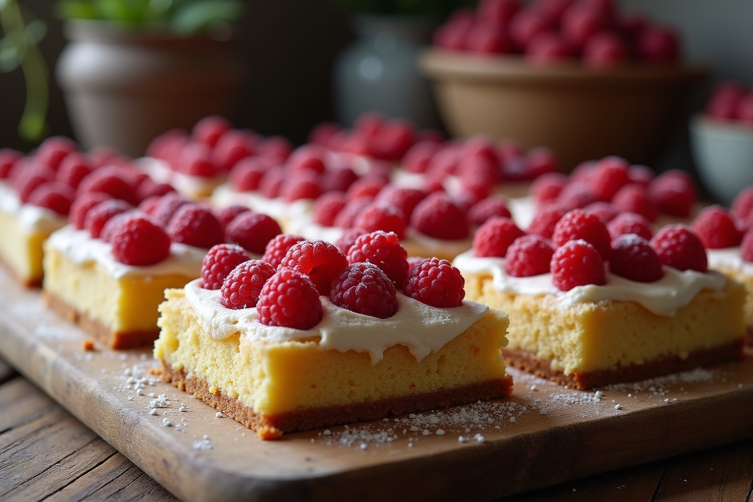 15 Blechkuchen mit Himbeeren Rezepte