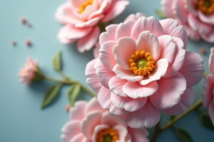 Süße Kunst: Zuckerfiguren Blumen