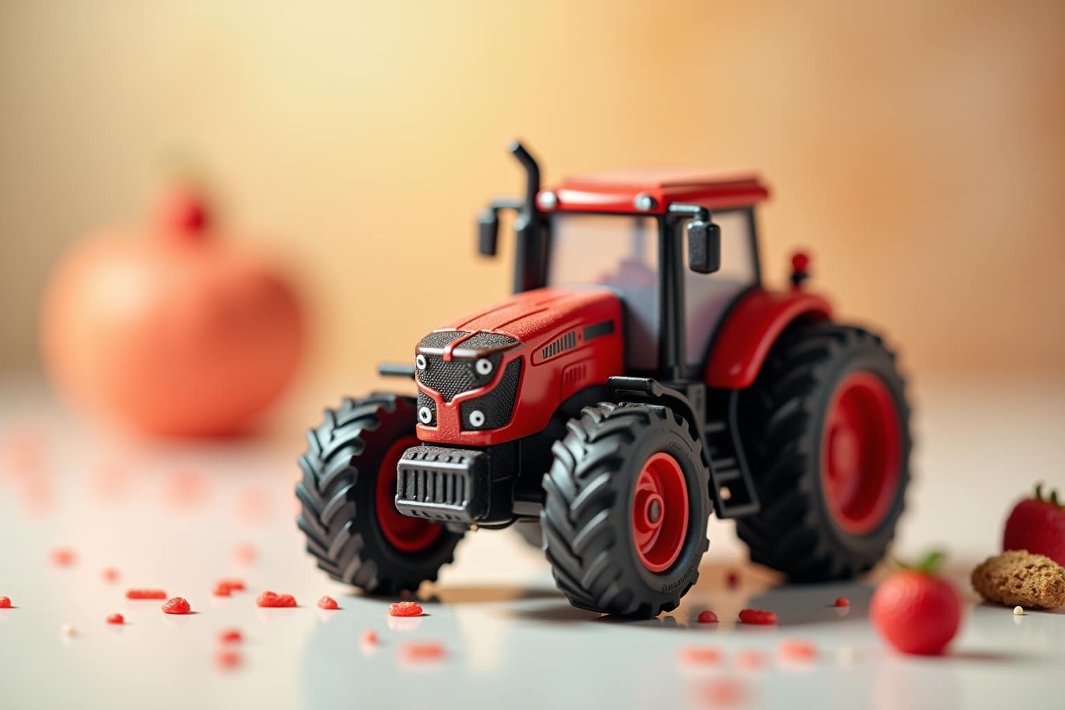 Süße Traktor-Zuckerfiguren zum Naschen
